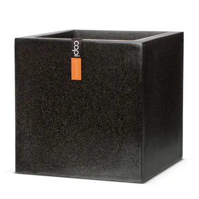 Produktbild von Capi Europe Topf quadratisch Terrazzo - 30x30 - Schwarz