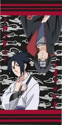 Obrázek produktu pro Osuška Naruto Uchiha Brothers, plážová osuška 70x140cm