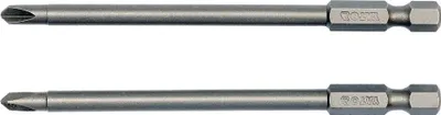 Obrázek produktu pro Yato, model YT-0496, šroubovací bity Triwing (2 kusy: č. 1x100 mm, č. 3x100 mm), šestihranná stopka 1/4", odolný nástroj, ideální pro opravy a údržbu