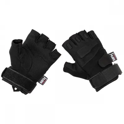 Produktbild von MFH Tactical Handschuhe ohne Finger, 1/2, schwarz