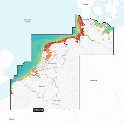 Immagine prodotto di Garmin Navionics+ ™ | NSEU076R | microSD/™ SD™ | Benelux e Germania, Ovest | Solo per plotter Garmin!