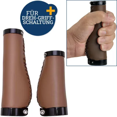 Produktbild von Filmer Premium 49104 Fahrradgriffe 1x lang 1x kurz - braun