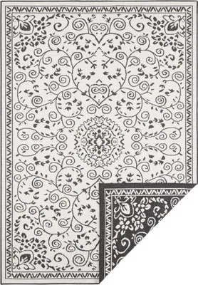 Zdjęcie produktu dla Czarny dywan orientalny sznurkowy 120x170 cm