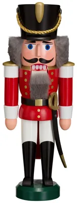 Produktbild von Husar rot (28cm) Nussknacker von Seiffener Volkskunst