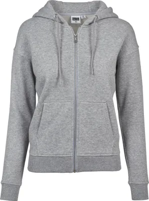 Produktbild von Urban Classics TB1982 | Ladies Classic Zip Hoody Kapuzenjacke Damen - Farbe: Grey - Größe: XL