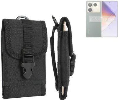 Produktbild von K-S-Trade Holster Handy Hülle kompatibel mit Infinix Note 40 Pro+ 5G Holster Handytasche Gürtel Tasche Schutz Hülle Robust Outdoor schwarz