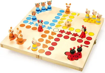 Produktbild von Ludo Tierspiel für Kinder - Holzgesellschaftsspiel ab 4 Jahren