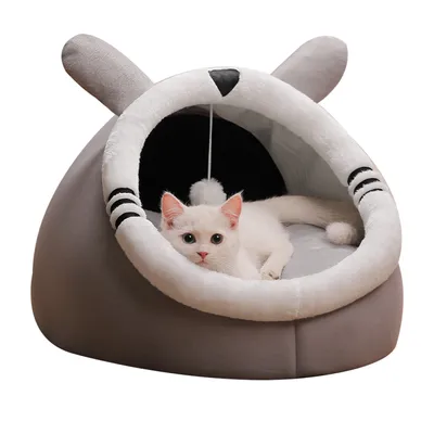 Produktbild von Katzenbetten für den Innenbereich, maschinenwaschbare Katzenbetten, Haustierbetten für Katzen oder Hunde im Innenbereich