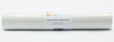 Produktbild von Kreativplotter Vinylfolie glänzend TRANSPARENT 30,5x300 cm