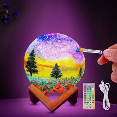 Produktbild von Gestalten Sie Ihre eigenen Mondlampen, aktualisierte USB-aufladbare Bastelsets und DIY-Kunstbedarf – ideale Geschenkideen