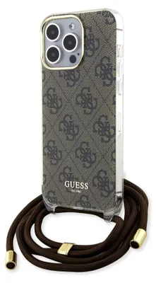 Immagine prodotto di Guess Guhcp15Lhc4Sew Iphone 15 Pro 6.1 Brązowy/Brown Hardcase Crossbody Cord 4G Print