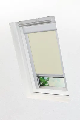Produktbild von Lysel - Qualitätsdachfensterrollo abdunkelnd elfenbein Rollo geeignet für Velux Dachfenster F06, FK06, (B x H) 49.30cm * 94cm in beige/elfenbein