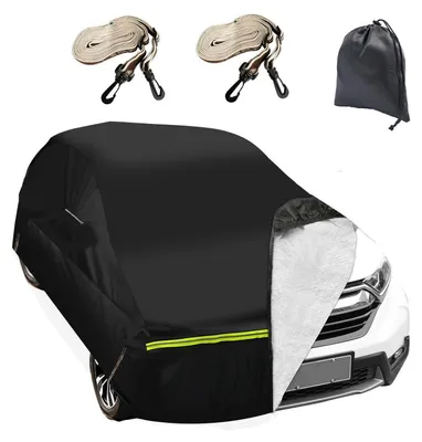 Immagine prodotto di Copertura per auto Dacia Sandero Stepway, dal 2007 al 2025, a 6 strati, impermeabile, adatta a tutte le condizioni atmosferiche, per uso esterno, con cerniera di accesso alle portiere