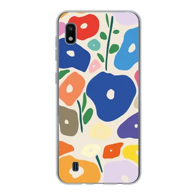 Produktbild von MuchoWow® Handyhülle Schutzhülle Hülle für Samsung Galaxy A10 Blume - Abstrakt - Blätter Silikon Softcase Handy Hülle - Schutzhülle