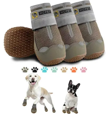 Produktbild von Hcpet Pfotenschutz Hundestiefel, Hundeschuhe Hundeschuhe mit reflektierenden Rie