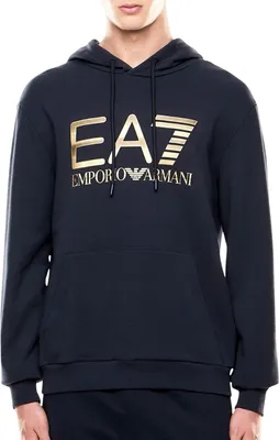 Produktbild von EA7 Logo Series Oversized Logo Kapuzenpullover Herren