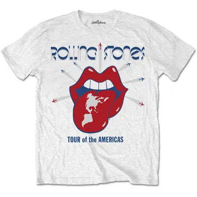Produktbild von The Rolling Stones Tour of the Americas White M T-Shirt