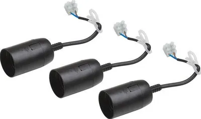 Produktbild von Renovierfassung- Set schw. E27 3-Stück
