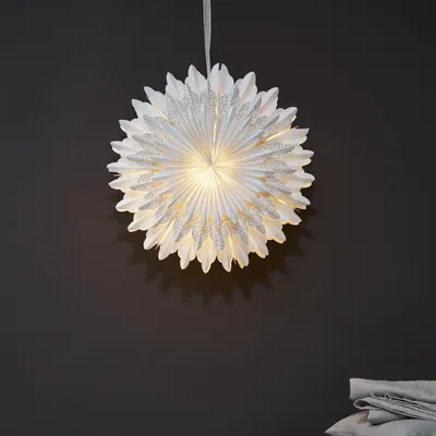 Zdjęcie produktu dla Gwiazda wisząca biała SNOW 50 cm