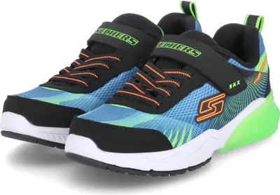 Image de Baskets basses Skechers KODRON pour enfants, en textile et matière synthétique, bleu, taille : 28½