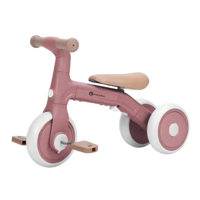 Productafbeelding van PETITE&MARS – Loopfiets & Driewieler 3-in-1 Bingo | Groeit mee met uw kind | Vanaf 12 maanden | 2,3 kg | Gereedschaploos om te bouwen (Dusty Rose)