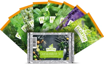 Produktbild von Cocktailkräuter-Set  (8 Sorten) | Kräutersamen Sets von FLORTUS