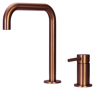 Obrázek produktu pro Pure.Sink Luxion – dvouotvorová měděná kuchyňská baterie s výtokem ve tvaru U PLX2HU-62