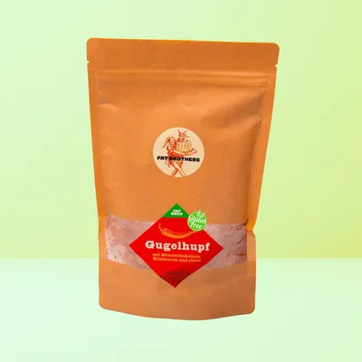 Produktbild von Glutenfreier Gugelhupf mit Himbeeren Zartbitterschokolade und Chili Backmischung