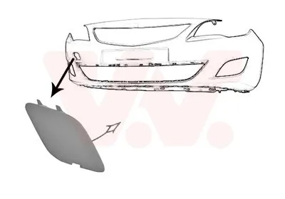 Produktbild von VAN WEZEL 3749587 Stoßstangen & -verstärker Klappe Abschlepphaken für OPEL Astra J Sports Tourer (P10) ASTRA J ASTRA J Stufenheck