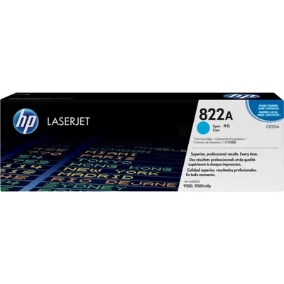 Produktbild von HP 822A Cyan Original LaserJet Toner Cartridge, 25000 Seiten, Cyan, 1 Stück(e)