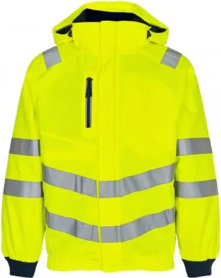 Produktbild von F. Engel Safety Pilotjacke, Gelb/Blue Ink, Gr. 6XL