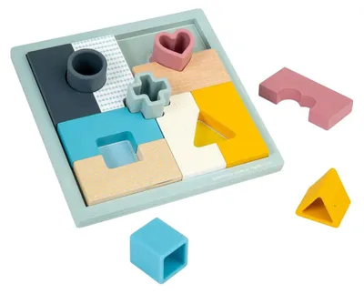 Produktbild von BigJigs 2-in-1-Mosaikspiel – Lern- und interaktives Spiel für Kinder