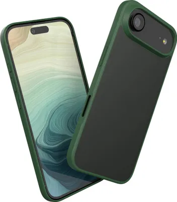 Produktbild von EAZY CASE - Outdoor Case kompatibel mit Apple iPhone Air, stoßfest, kratzfest, mit Kameraschutz, Silikonhülle in Dunkelgrün