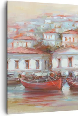 Produktbild von Bild auf Leinwand - Leinwandbild - Einteilig - Bild Segelboot Hafen - 50x70cm - Wand Bild - Wanddeko - Wandbilder - Leinwanddruck - Wanddekoration - Leinwand bilder - Wandbild - PA50x70-4937