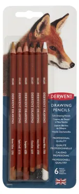 Image de DERWENT Crayons de couleur pour le dessin, 6pcs