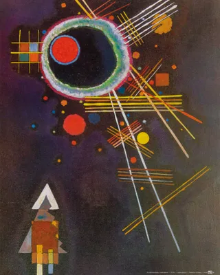 Produktbild von Wassily Kandinsky Kunstdruck Bild - Strahlenlinien, 1927 (50 x 40 cm)