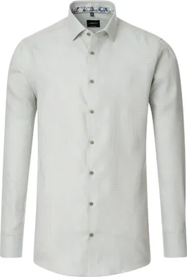 Produktbild von VENTI Herren Businesshemd Langarm Kent Modern-Fit Twill Hellgrün 39