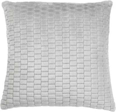 Zierkissen 45x45 cm, Polyester, Hellgrau, mit Reißverschluss