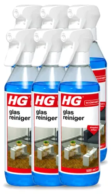 Produktbild von 6 x HG Glasreiniger - Streeploos schoon - 500 ml - Vorteilspackung - 6 Stücke