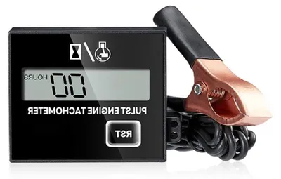 Productafbeelding van Digitale Toerenteller - Motor Meter - Motoren Meten - Urenteller Inclusief - 8x8x5 cm - Zwart
