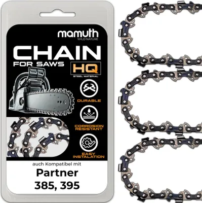 Immagine prodotto di 3x catena per motosega 45 cm 1,3 mm 3/8" 62TG per Partner 385, 395