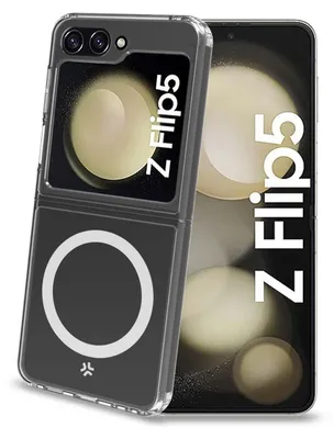 Immagine prodotto di Gelskinmag Copertura magnetica TPU Galaxy Z Flip 5 Trasparente