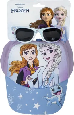 Produktbild von Disney Frozen Mütze mit Sonnenbrille Anna und Elsa für kalte Tage Onesize