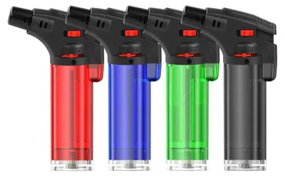 Produktbild von Sturmfeuerzeuge nachfüllbar, 4 Stück, mit Flammenverriegelung, für Küche & Camping
