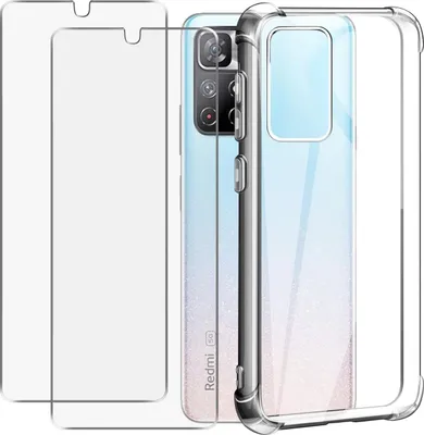 Produktbild von Redmi Note 11 Handyhülle Transparent + 2X Glas