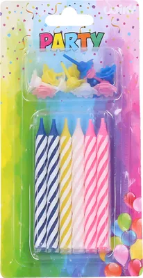 Image de Bougies jumbo 12pcs + supports 12pcs