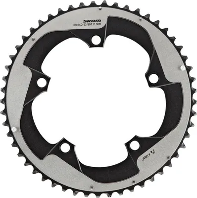 Produktbild von SRAM 11.6218.031.000 Kettenblatt Road Red B2 X-Glide Yaw,11f.52Z.2-Pin,sz., schwarz/silber