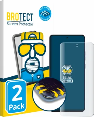 Produktbild von 2x BROTECT Fullscreen Schutzfolie für Motorola Moto G86 Displayschutz Folie Fullcover Matt Entspiegelungsfolie