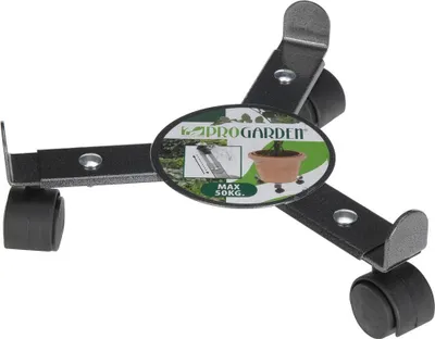 Produktbild von ProGarden Blumentopfuntersetzer auf Rollen VERSTELLBAR Pflanzenroller Blumenroller aus Metall