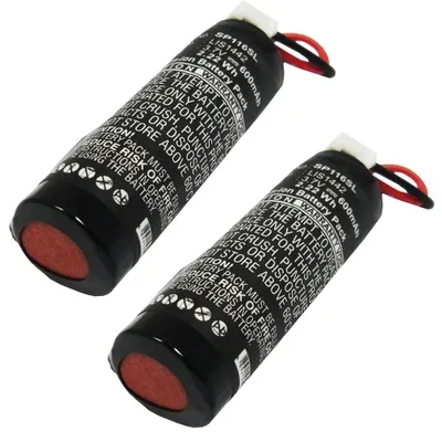 Image de subtel 2x Batterie pour Console de jeux Compatible avec Sony PlayStation Move Navigation Controller, CECH-ZCS1E, CECH-ZCS1H, LIS1442 - (600mAh, 3.7V)